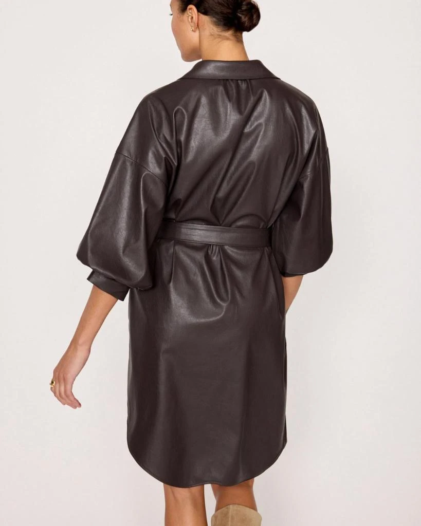 Brochu Walker Brochu Walker - KATE BELTED VEGAN LEATHER SHIRT DRESS 3