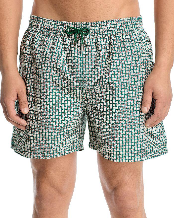 SIMKHAI Lowell Patterned Swim Trunks