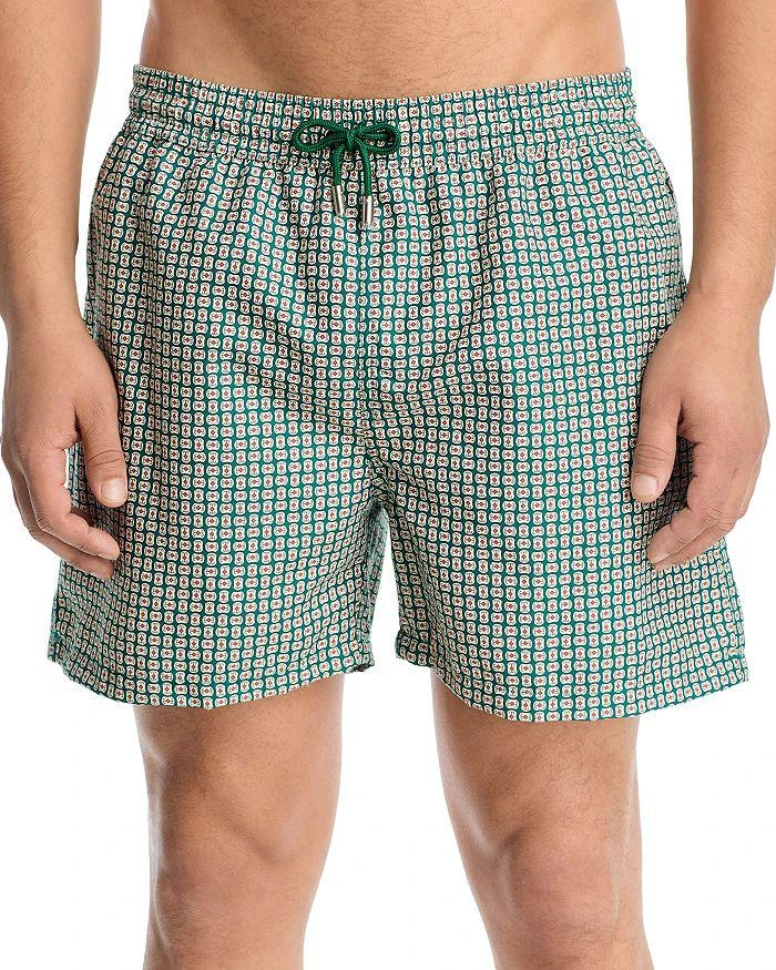 SIMKHAI Lowell Patterned Swim Trunks