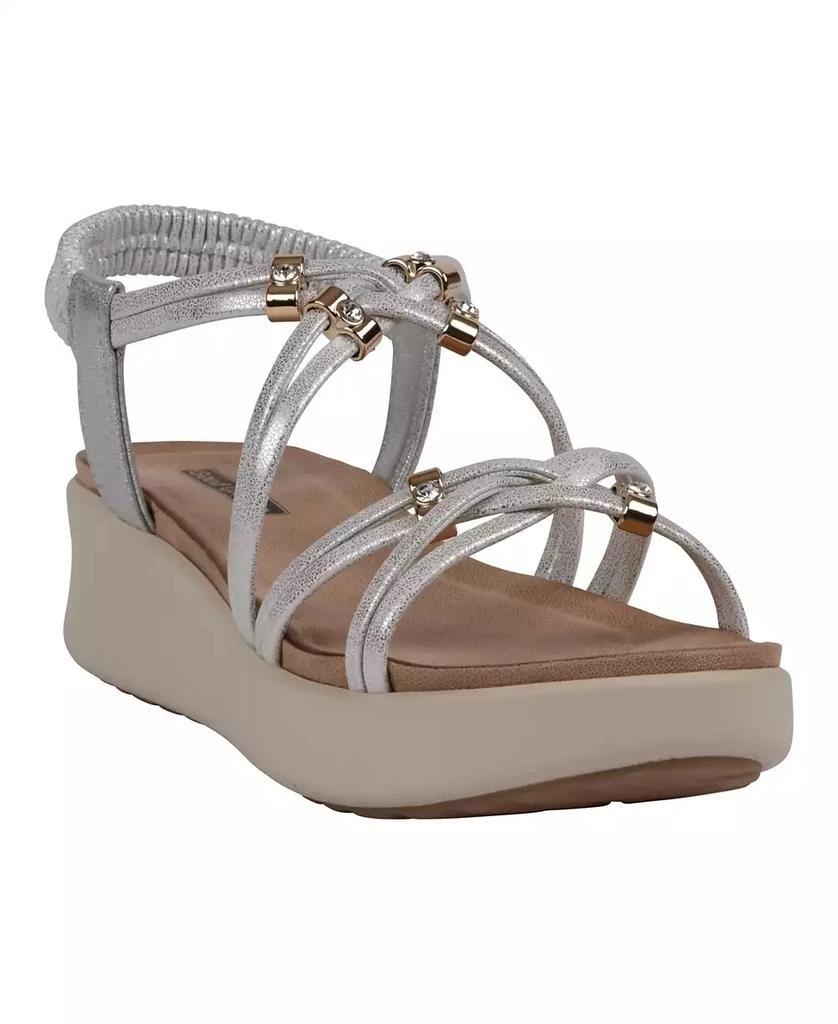 GC Shoes Women's Fran Strappy Wedge Sandals 1