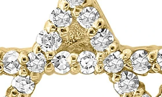 Effy 14K Yellow Gold Diamond Star of David Pendant Necklace - 0.24ct. 4