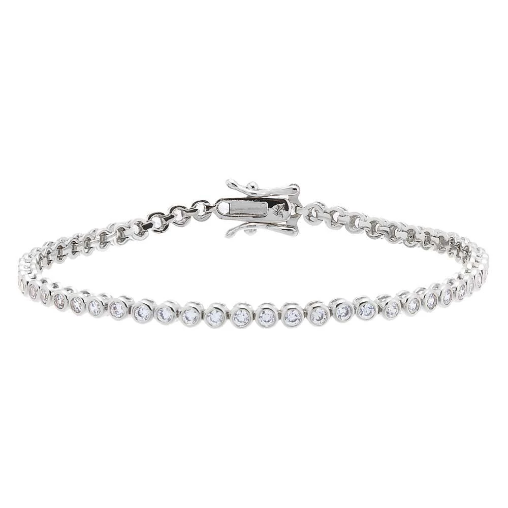 Adina Eden Bezel Tennis Bracelet 11