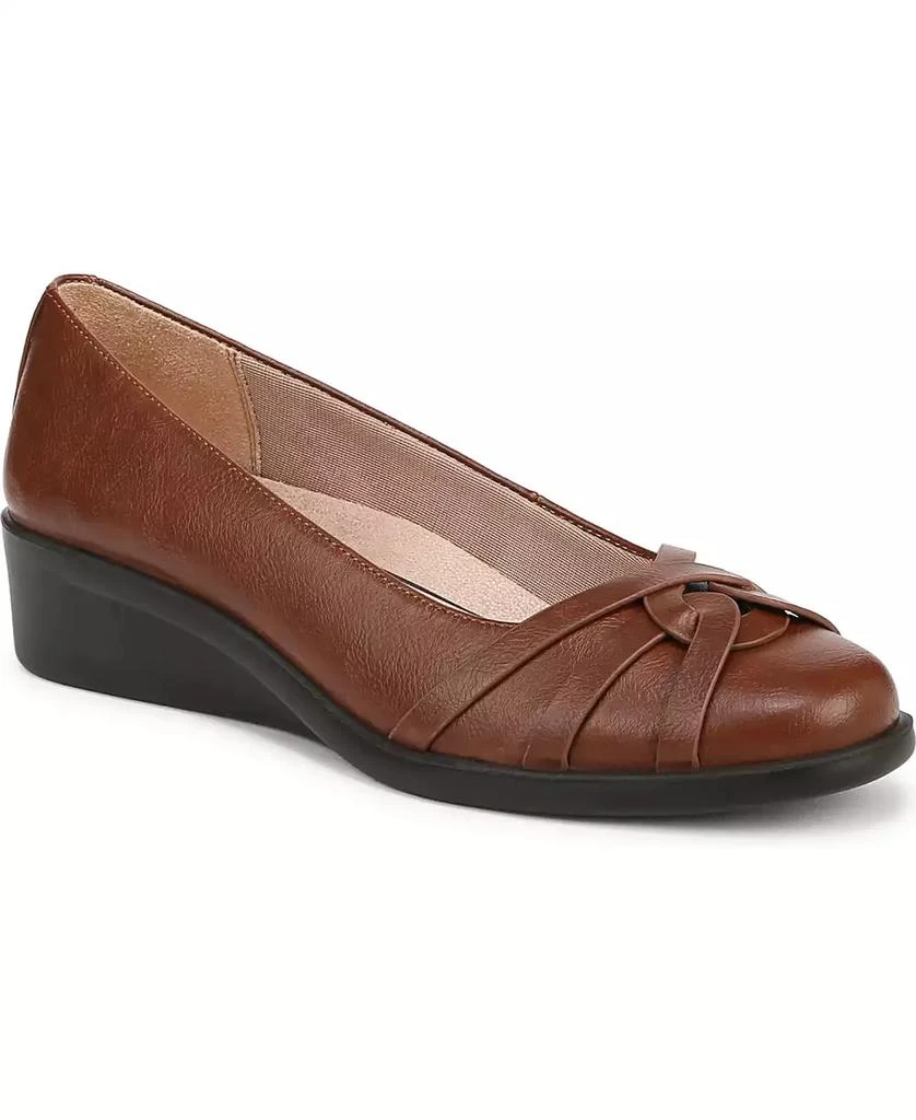LifeStride Women's Jorie Low Wedge Ballerina Flats 1