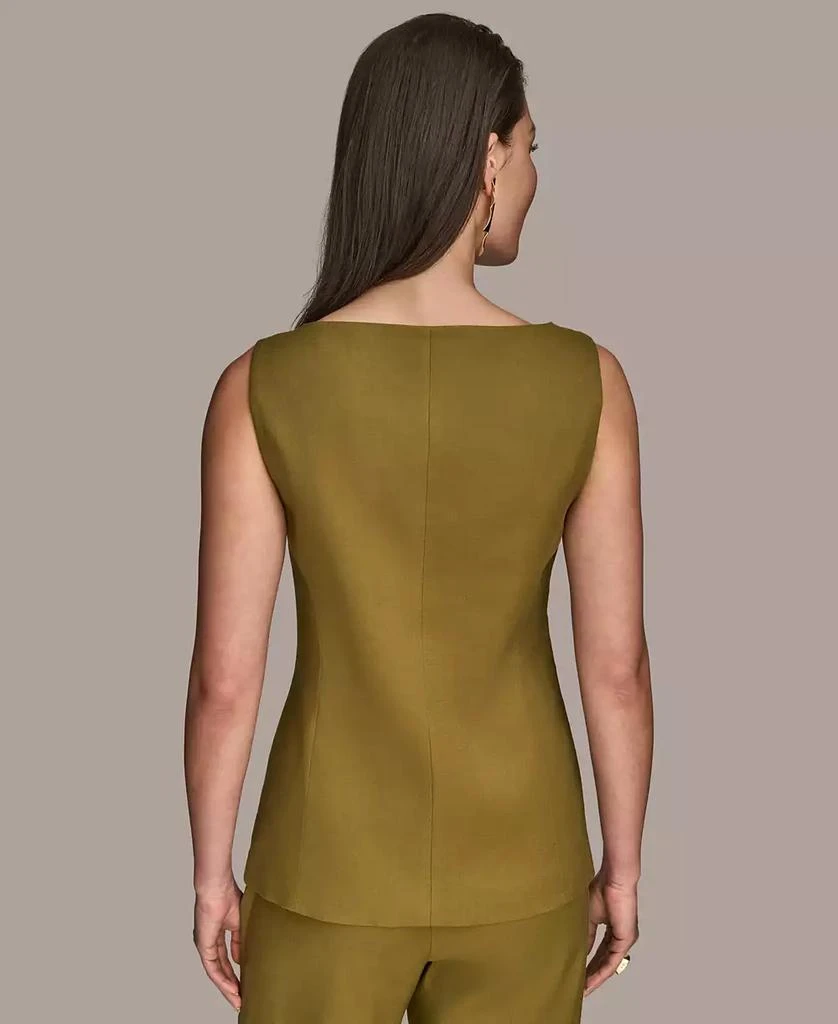 Donna Karan Women's Linen-Blend Vest, Regular & Petite 2