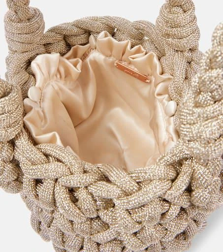 JOHANNA ORTIZ Mini lamé woven bucket bag 3