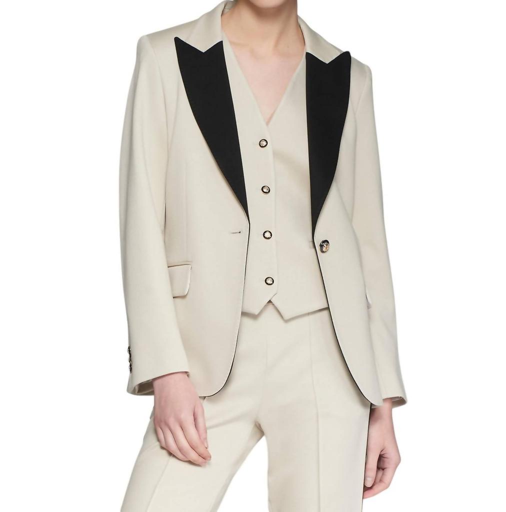 VILAGALLO Vilagallo - HEATHER RAW ELASTIC STRUCTURE JACKET