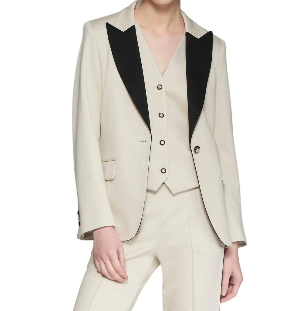 VILAGALLO Vilagallo - HEATHER RAW ELASTIC STRUCTURE JACKET 1
