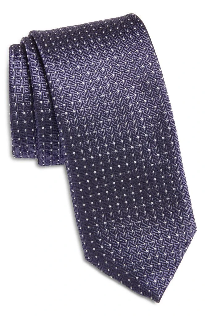 Hugo Boss Dot Print Silk Blend Tie 1