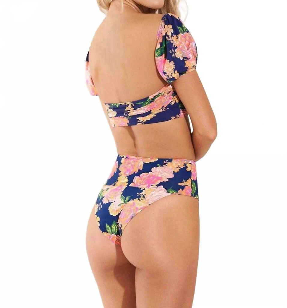 Maaji Applause High Rise Bikini Bottom In Blue 4