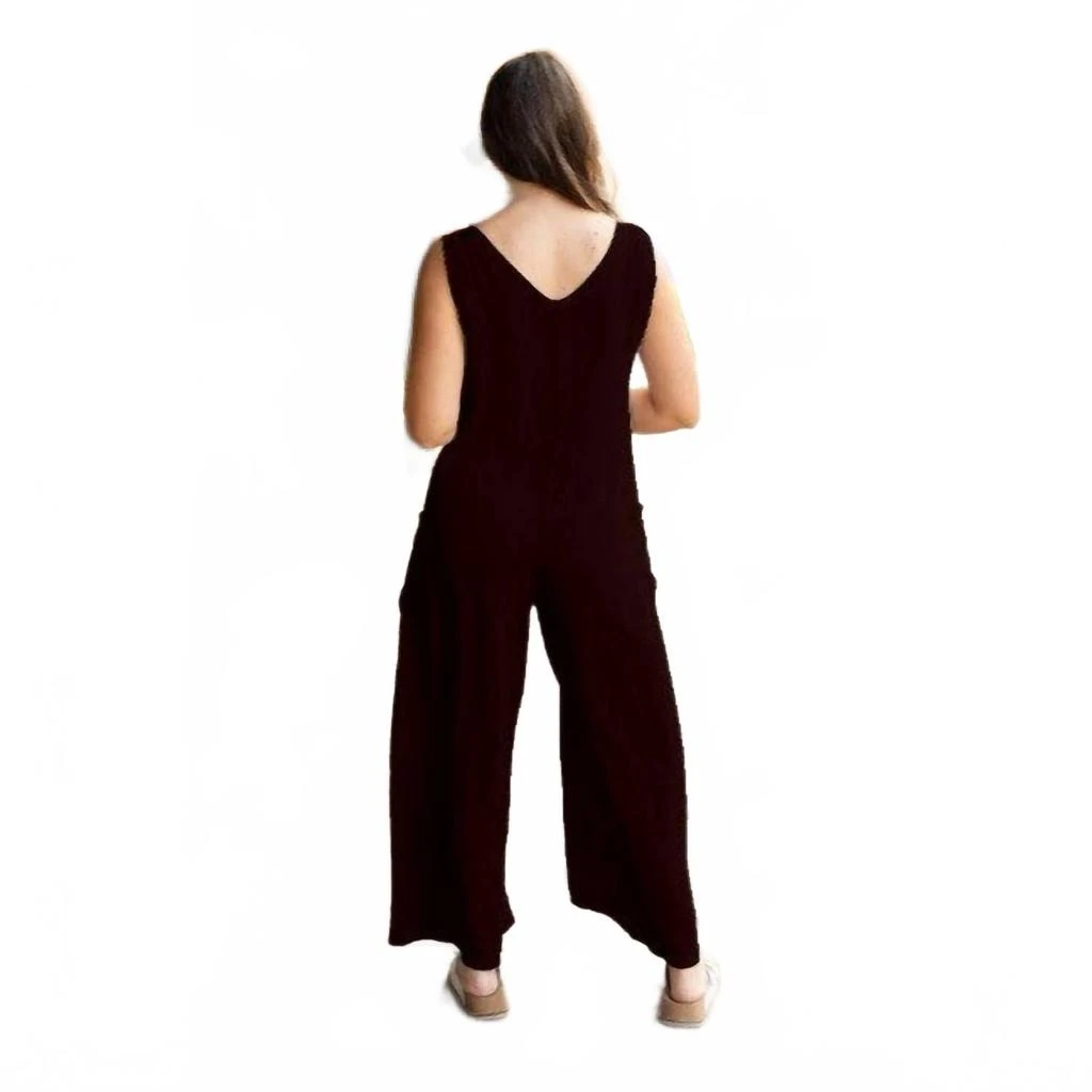Julia Rose Vera Relaxed Fit Jumpsuit In Black 2