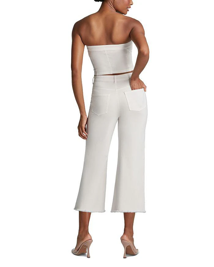 Commando Crop Wide Leg Jeans in Porcelain 4
