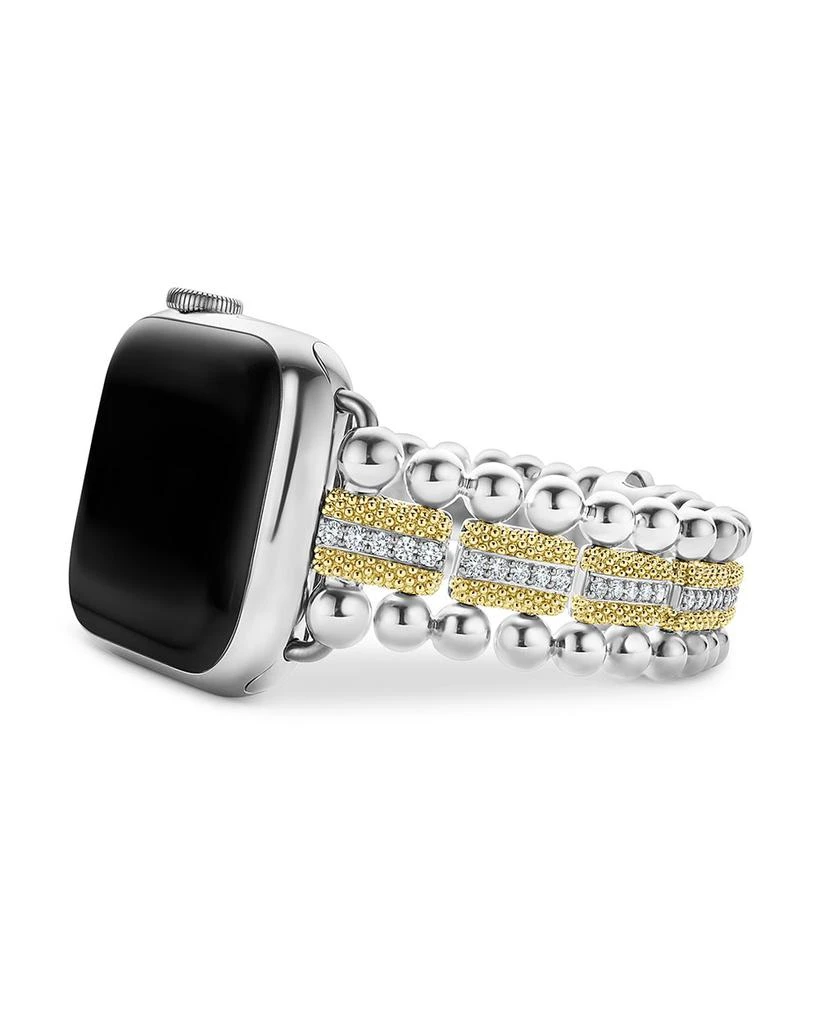 LAGOS Caviar 18K Gold & Diamond Apple Watch® Bracelet - 38mm-45mm 1