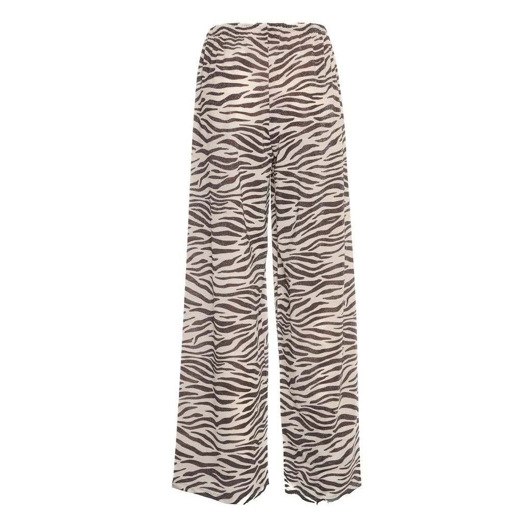 Mc2 Saint Barth Mc2 Saint Barth Amalia Zebra Lurex Wide-Leg Trousers 2