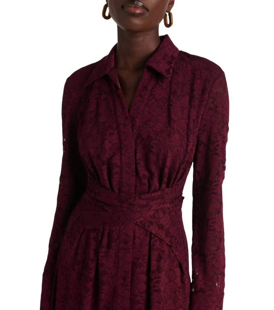 Diane von Furstenberg Regent Dress In Velvet Plum 3