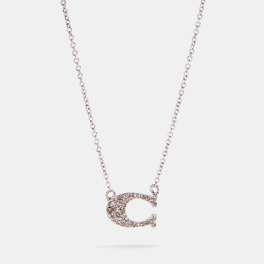 Coach Pave Signature Necklace