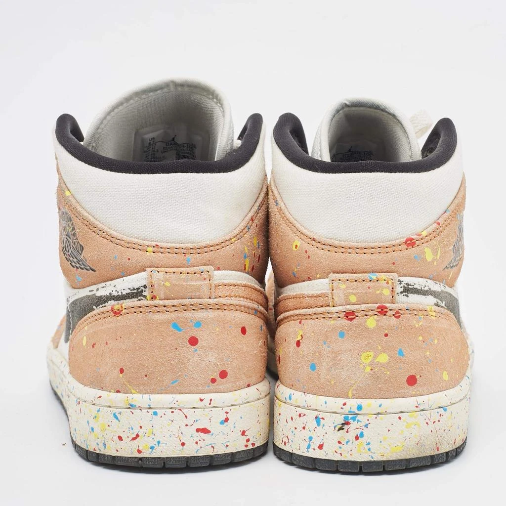 Jordan Air Jordans Multicolor Suede and Canvas Jordan 1 Mid SE Brushstroke Sneakers Size 42 5
