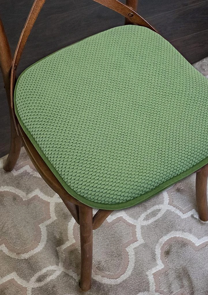 Sweet Home Collection Honeycomb Memory Foam Chair Cushion Pads - 2 Pack 3