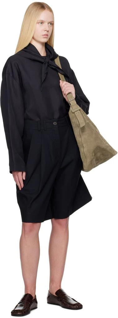 Studio Nicholson Navy Bute Linen Blouse 5