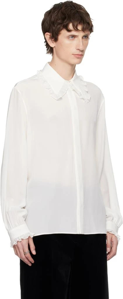 Valentino Off-White Crepe De Chine Shirt 2