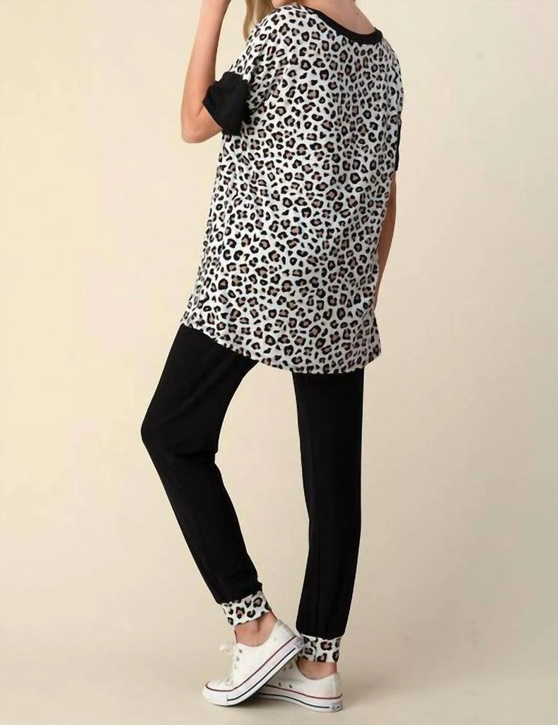 Blumin Leopard Loungewear Set - Plus In Multi 3