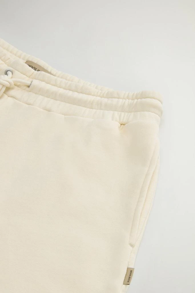 Woolrich Pure Cotton Fleece Shorts - Women - Blue 6
