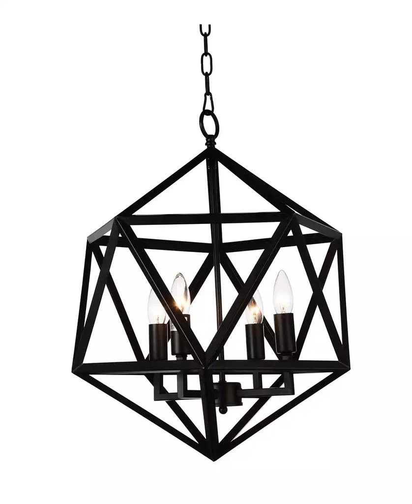CWI Lighting Amazon 3 Light Chandelier