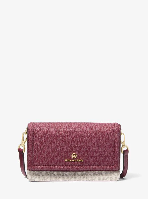 Michael Kors Jet Set Small Two-Tone Logo Smartphone Crossbody Bag 1