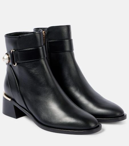 Jimmy Choo Noor 45 leather ankle boots 1