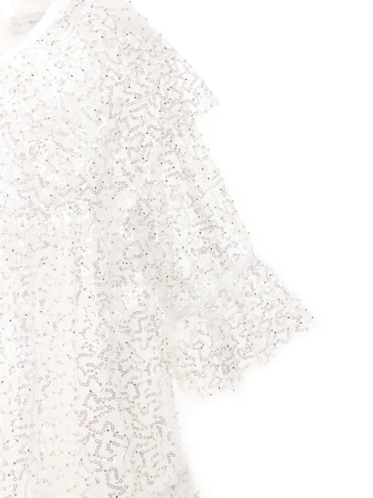 BCBG BCBG Girls Sequin Tulle Dress in White 4