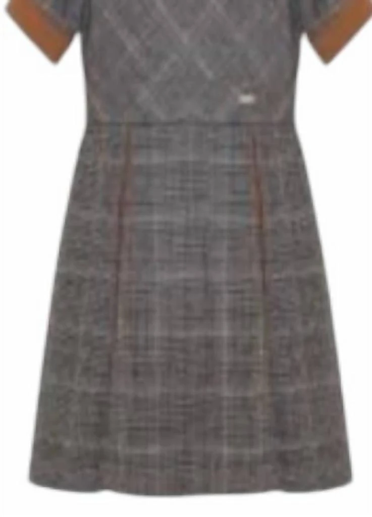 Patachou Girls Woven Dress In Grey 2