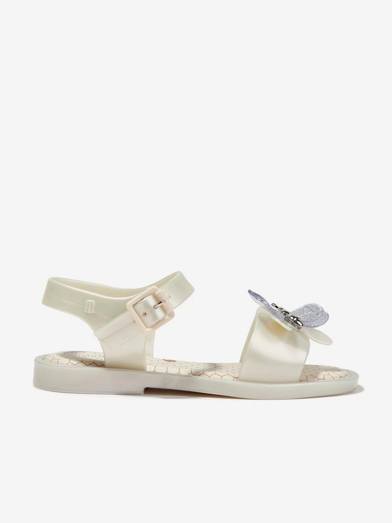 Mini Melissa Girls Mar Bugs Sandals in Ivory 1