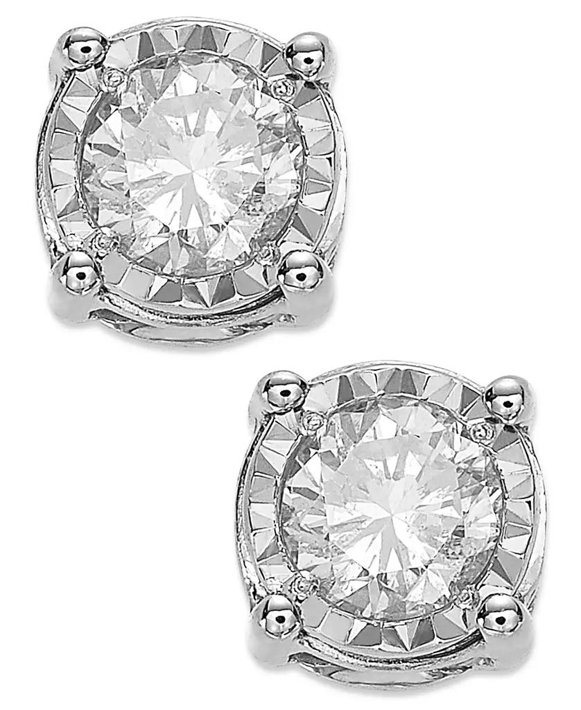 TruMiracle TruMiracle® Diamond Stud Earrings (3/4 ct. t.w.) in 14k White, Yellow or Rose Gold
