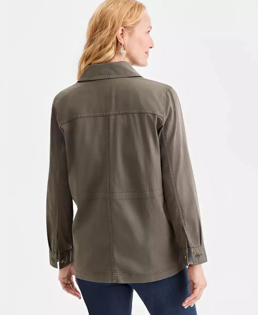 Style 
Co Women
s Collared Utility Jacket, Macy
s Exclusive 4
