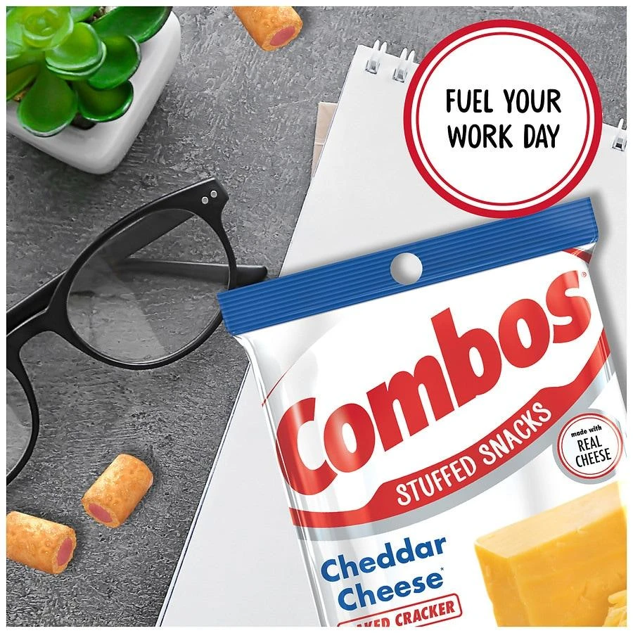 Combos Cheddar Cheese Cracker Baked Snacks Bag 6