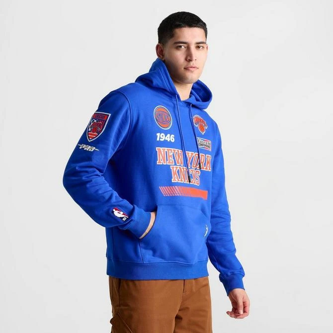 Pro Standard Men's Pro Standard New York Knicks NBA Fast Lane Fleece Hoodie 3