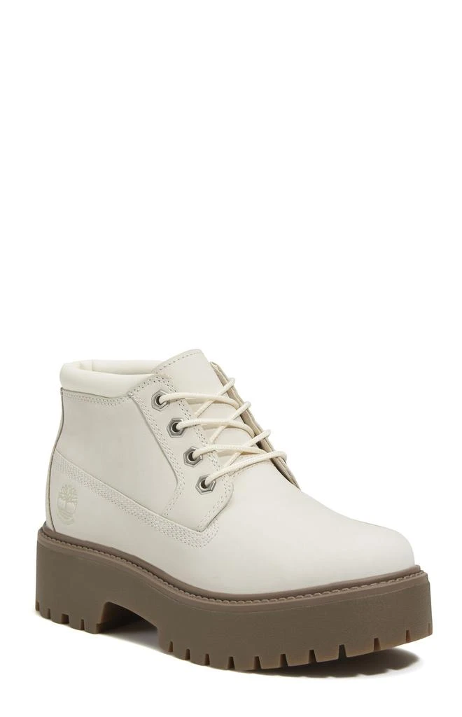 Timberland Women's Natural Stone Street Mid Lace-Up Boots 10