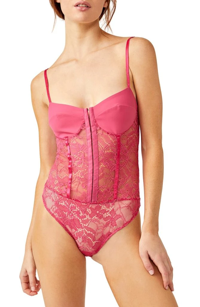 Free People Intimately FP Lace Night Rhythm Thong Bodysuit 2