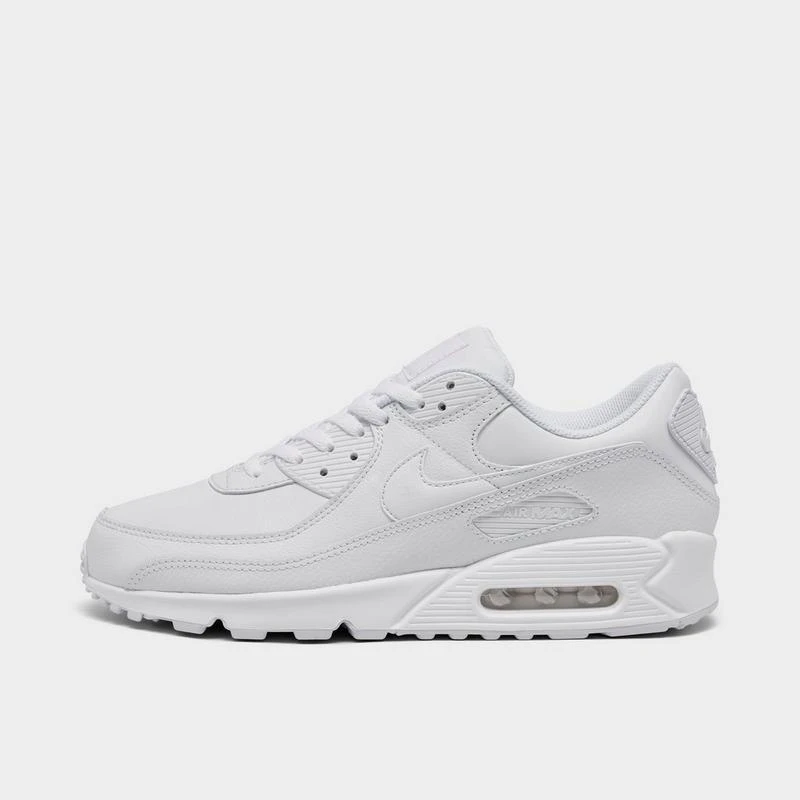 NIKE Men's Nike Air Max 90 Leather Casual Shoes 1