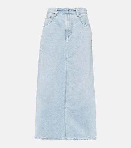 Citizens of Humanity Verona mid-rise denim midi skirt 1