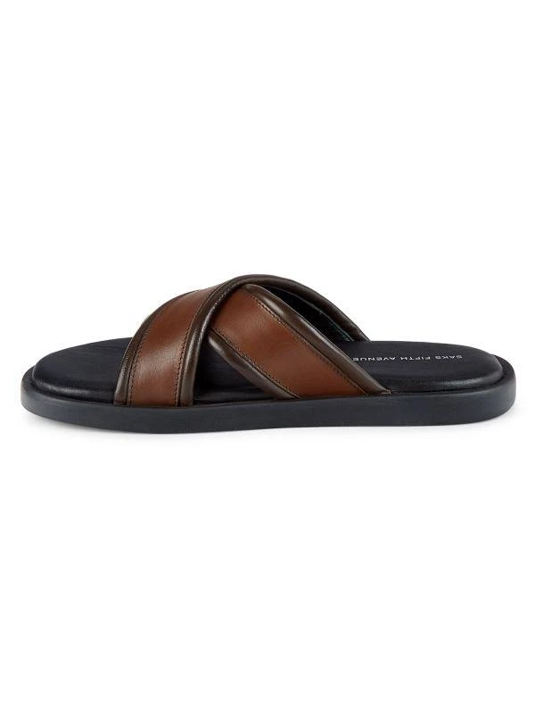 Saks Fifth Avenue Yanni Leather Sandals 4