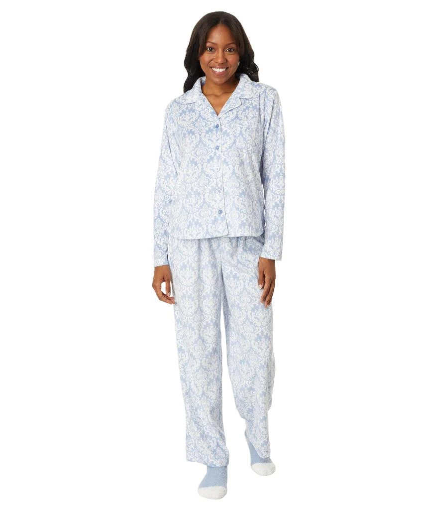 Karen Neuburger Minky Fleece Girlfriend PJ with Socks 1