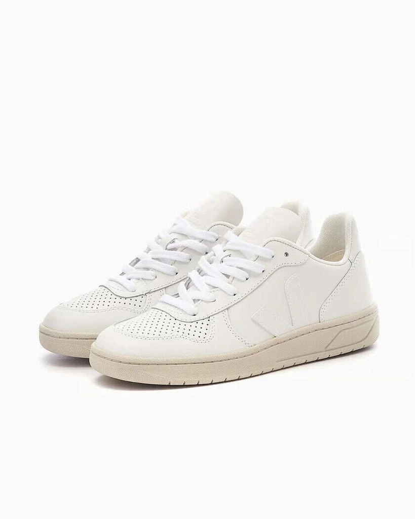 Veja Veja V-10 VX0201270A Sneakers Women's White Leather Low Top Comfort Casual Shoes 1