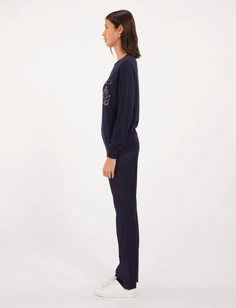 INES DE LA FRESSANGE PARIS Parigi navy blue sweater 4