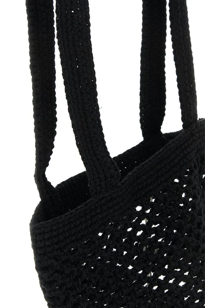 Gimaguas Black crochet Fisherman shoulder bag 3