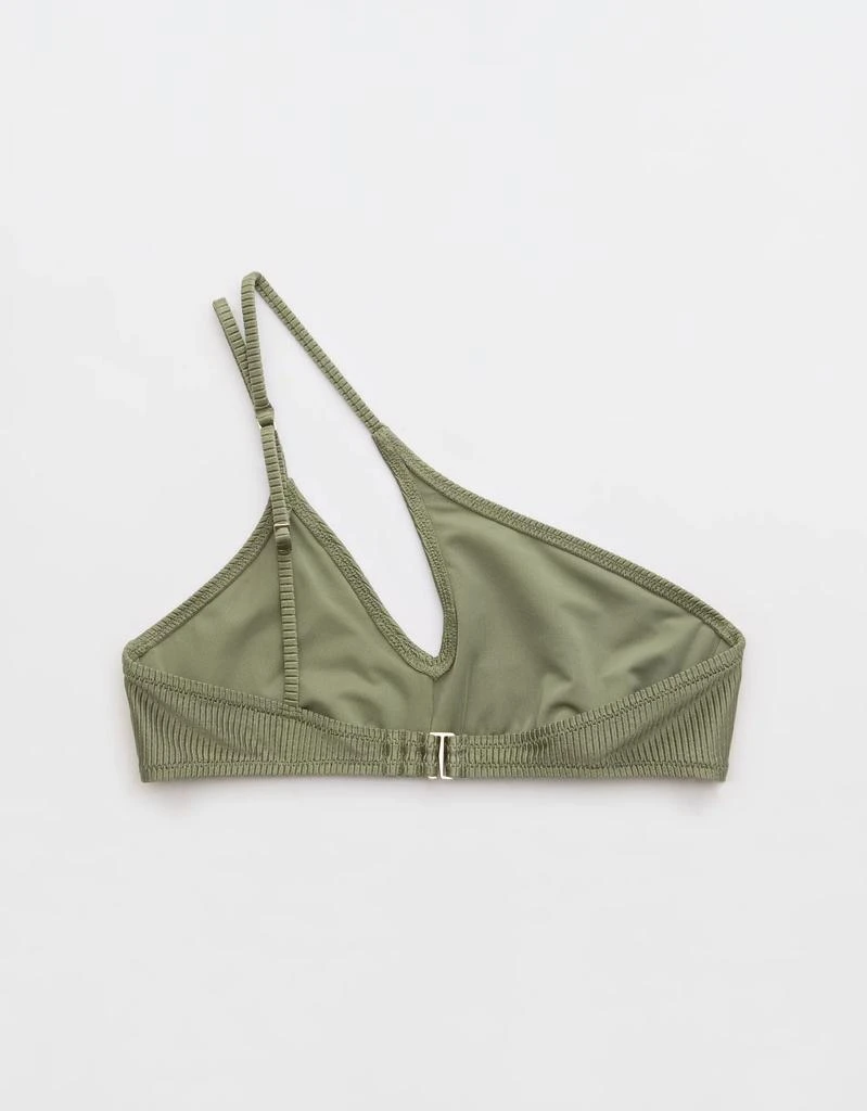 Aerie Aerie Shine Rib One Shoulder Bandeau Bikini Top 4