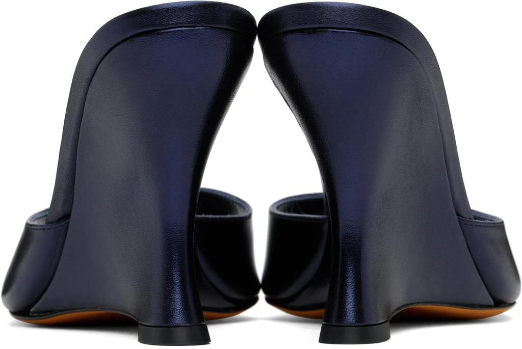 Maryam Nassir Zadeh Navy Lido Wedge Heeled Sandals 2