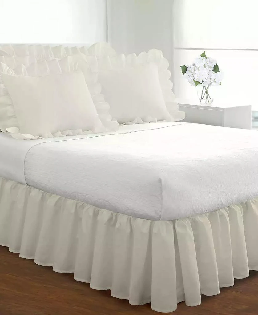 Fresh Ideas Ruffled Poplin Bed Skirt, Queen 1