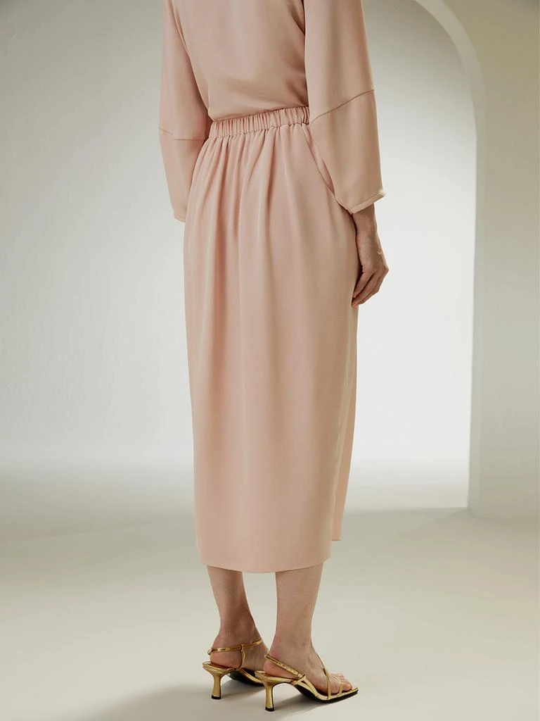 LILYSILK Blossom Skirt with Elastic Waistband and Side Pockets 2