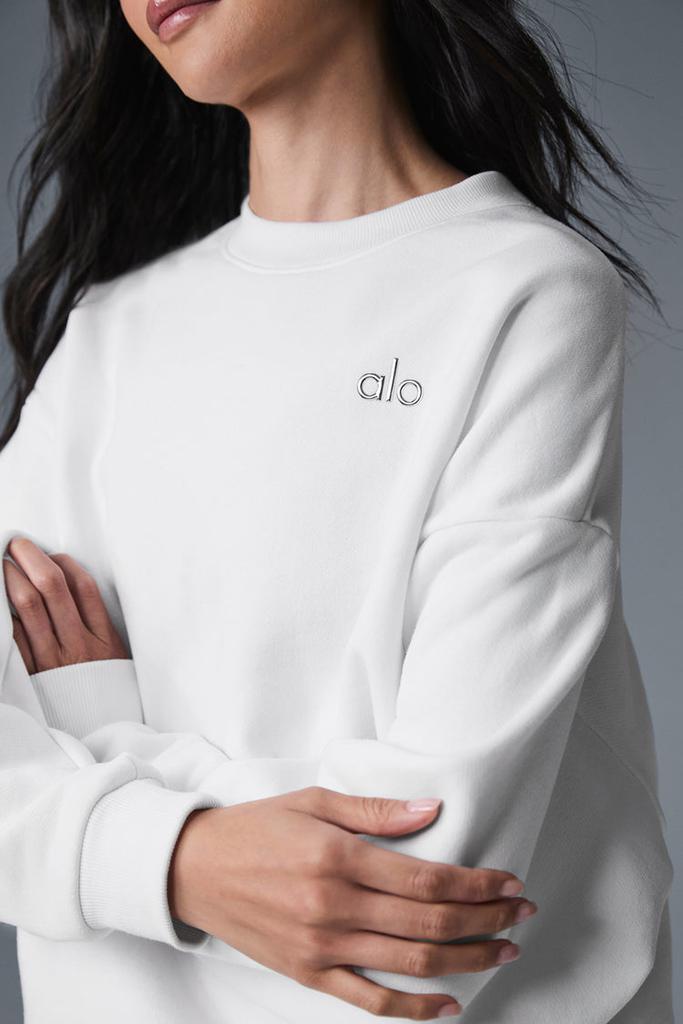 Alo Accolade Crew Neck Pullover - Anthracite