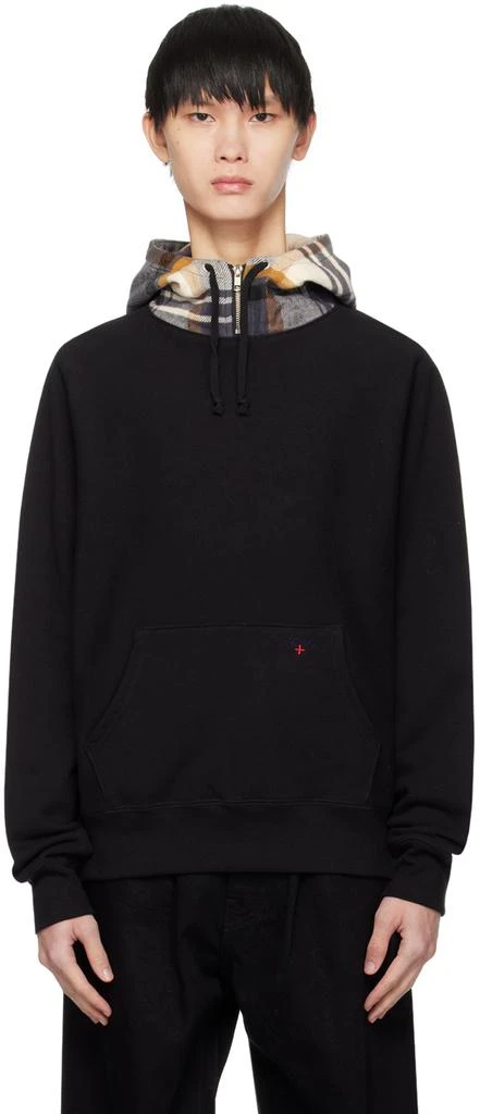 Noah Black Drawstring Hoodie 1
